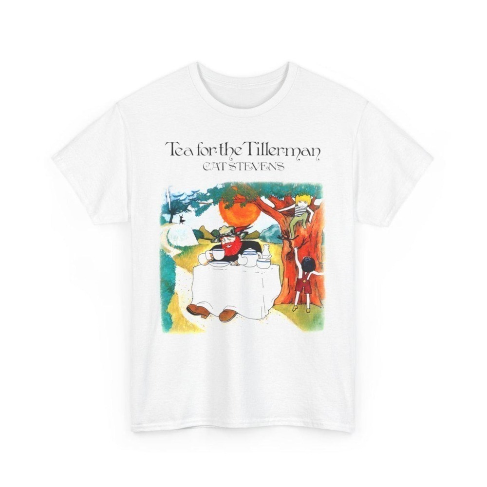Clothing Shirt Cat Stevens Tea For Tillerman Music Legend White Gildan